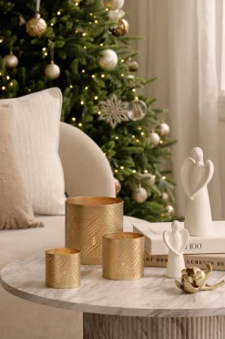 Kremmerhuset Dekorfigur Gullblomst 6,5 cm| Pynt|Julepynt