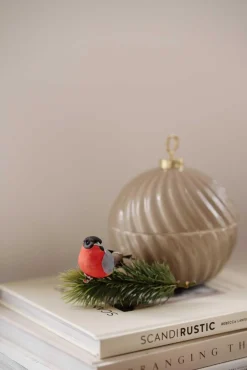 Kremmerhuset Dompap på klype| Pynt|Julekuler