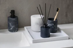 Kremmerhuset Fat marmor hvit 25x25cm| Baderomsartikler