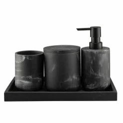 Kremmerhuset Fat Marmor sort| Baderomsartikler