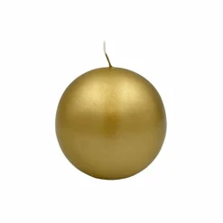 Kremmerhuset Festlys lakk kule gull| Kubbelys|Julelys Og Lysestaker