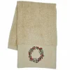 Kremmerhuset Gjestehåndkle krans beige| Annen Tekstil|Baderomsartikler