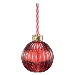 Kremmerhuset Glass julekule rød| Glass|Juleservering