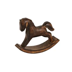 Kremmerhuset Gyngehest i mangotre 12 cm| Pynt|Julepynt