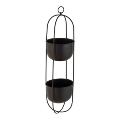 Kremmerhuset Hengepotte dobbel 58 cm sort| Blomsterpotter Og Pidestaller