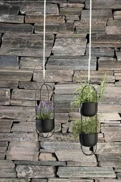 Kremmerhuset Hengepotte Singel 45 cm sort| Blomsterpotter Og Pidestaller