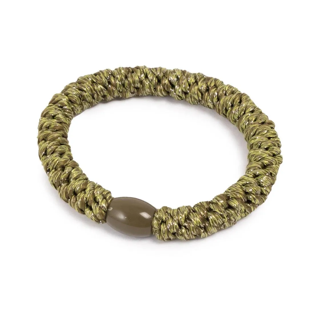 Kremmerhuset Hårstrikk, glitter, oliven, gull| Hårstrikk