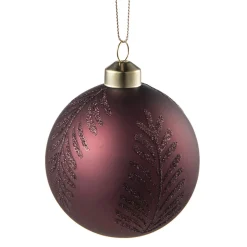 Kremmerhuset Julekule blader burgunder| Julekuler