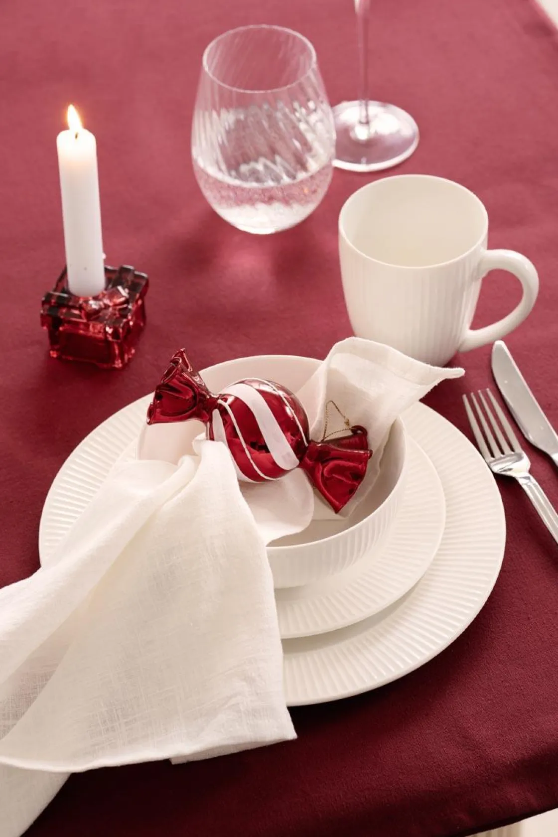 Kremmerhuset Julekule Candy Rød| Julekuler