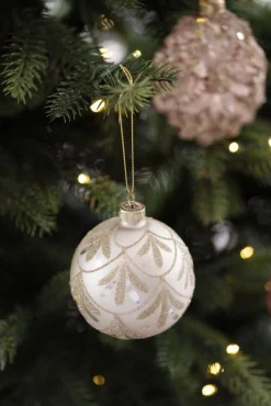 Kremmerhuset Julekule Dronning hvit| Julekuler