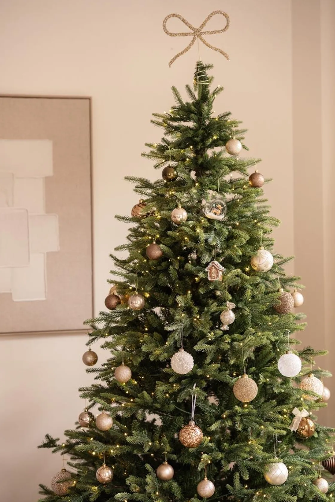 Kremmerhuset Julekule dråpe rille brun| Julekuler