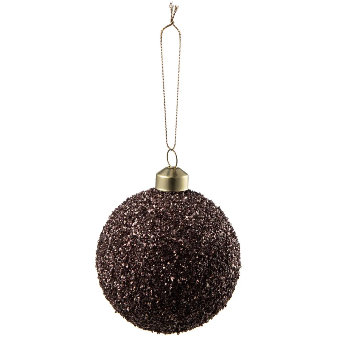 Kremmerhuset Julekule glitter perle burgunder| Julekuler