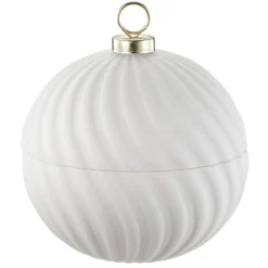 Kremmerhuset Julekule krukke hvit| Gavetips|Julepynt