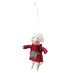 Kremmerhuset Julekule Mus med genser| Julekuler