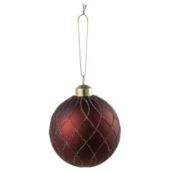 Kremmerhuset Julekule sparkle burgunder| Julekuler