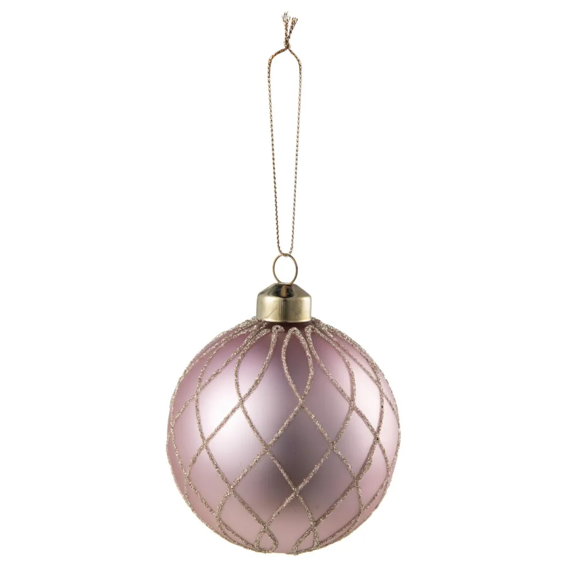 Kremmerhuset Julekule sparkle rosa| Julekuler