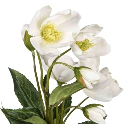 Kremmerhuset Julerose, hvit| Kunstige Blomster|Juletrær Og Julegrønt