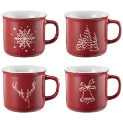 Kremmerhuset Kopp Jul 4pk| Krus|Juleservering