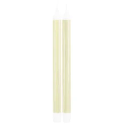 Kremmerhuset Kronelys 100% stearin 2 pk, Stripe| Kronelys