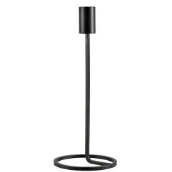 Kremmerhuset Kronelysestake Lea 23,5 cm sort| Lysestaker