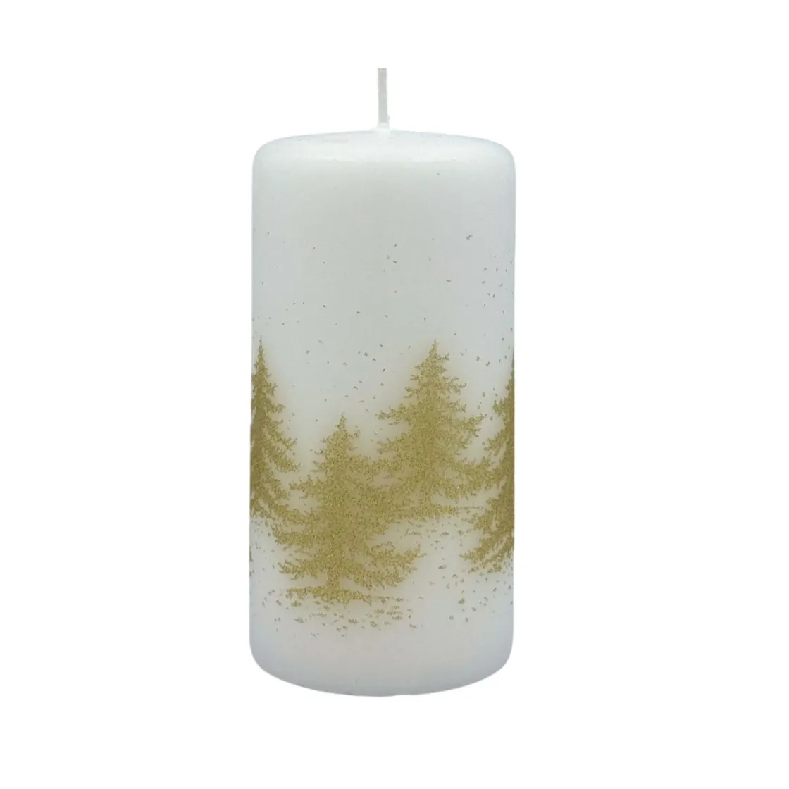 Kremmerhuset Kubbelys gulltre hvit| Kubbelys|Julelys Og Lysestaker