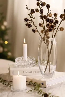 Kremmerhuset Kubbelys stjerne 7,5cm hvit| Kubbelys|Julelys Og Lysestaker