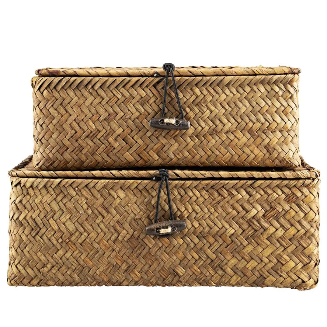 Kremmerhuset Kurv Tage med lokk stor| Oppbevaring Og Kurver|Baderomsartikler