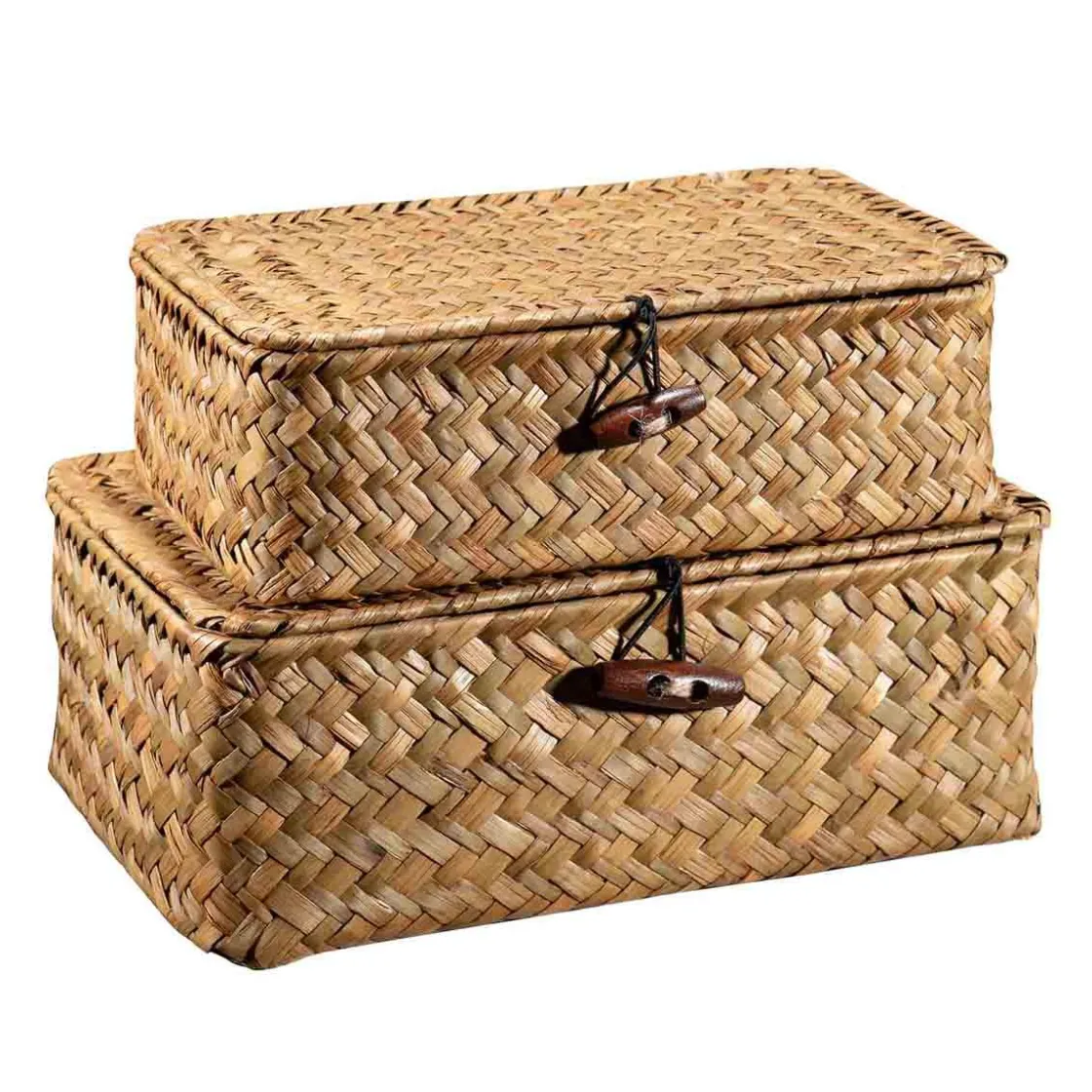Kremmerhuset Kurv Tage med lokk stor| Oppbevaring Og Kurver|Baderomsartikler