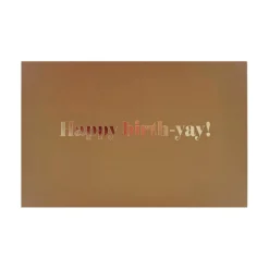 Kremmerhuset Liggende kort Happy birth-yay!| Kort