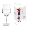 Kremmerhuset Lykketegning - Elsk, beskytt og tro på deg selv, Rødvinsglass 62 cl| Glass