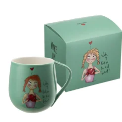 Kremmerhuset Lykketegning - Wake up Krus 40 cl grønn| Krus