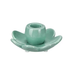 Kremmerhuset Lysestake Blossom 9,5cm, grønn| Lysestaker