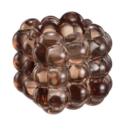 Kremmerhuset Lysestake kombi Bubbles 6,5cm brun| Lysestaker