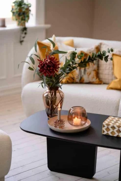 Kremmerhuset Lysestake kombi Bubbles 6,5cm brun| Lysestaker