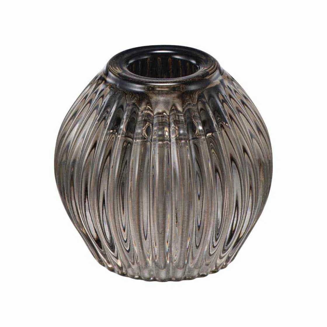 Kremmerhuset Lysestake Kombi Rille 7 cm grå| Lysestaker