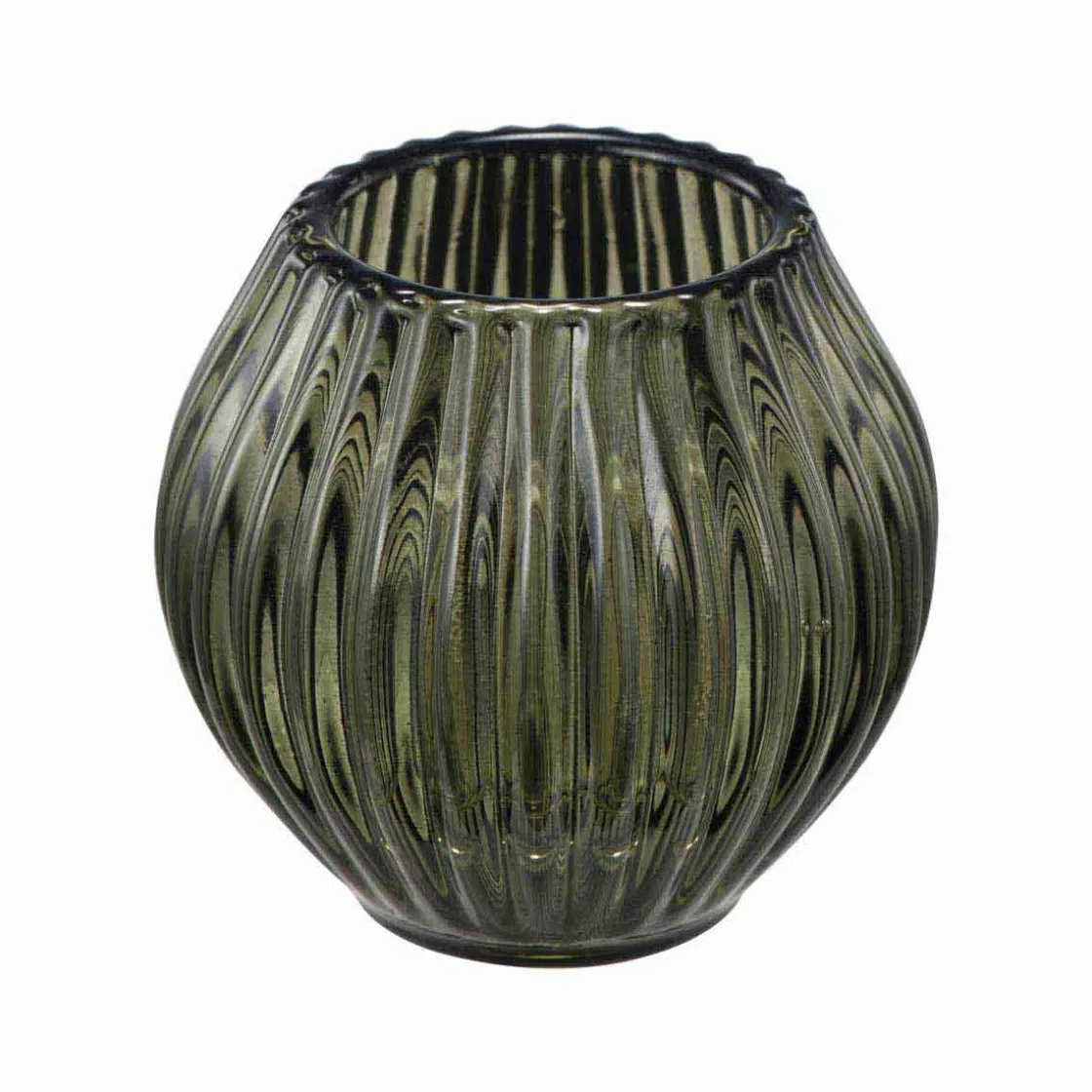 Kremmerhuset Lysestake Kombi Rille 7 cm grønn| Lysestaker