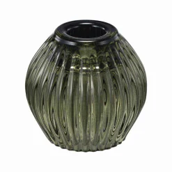 Kremmerhuset Lysestake Kombi Rille 7 cm grønn| Lysestaker