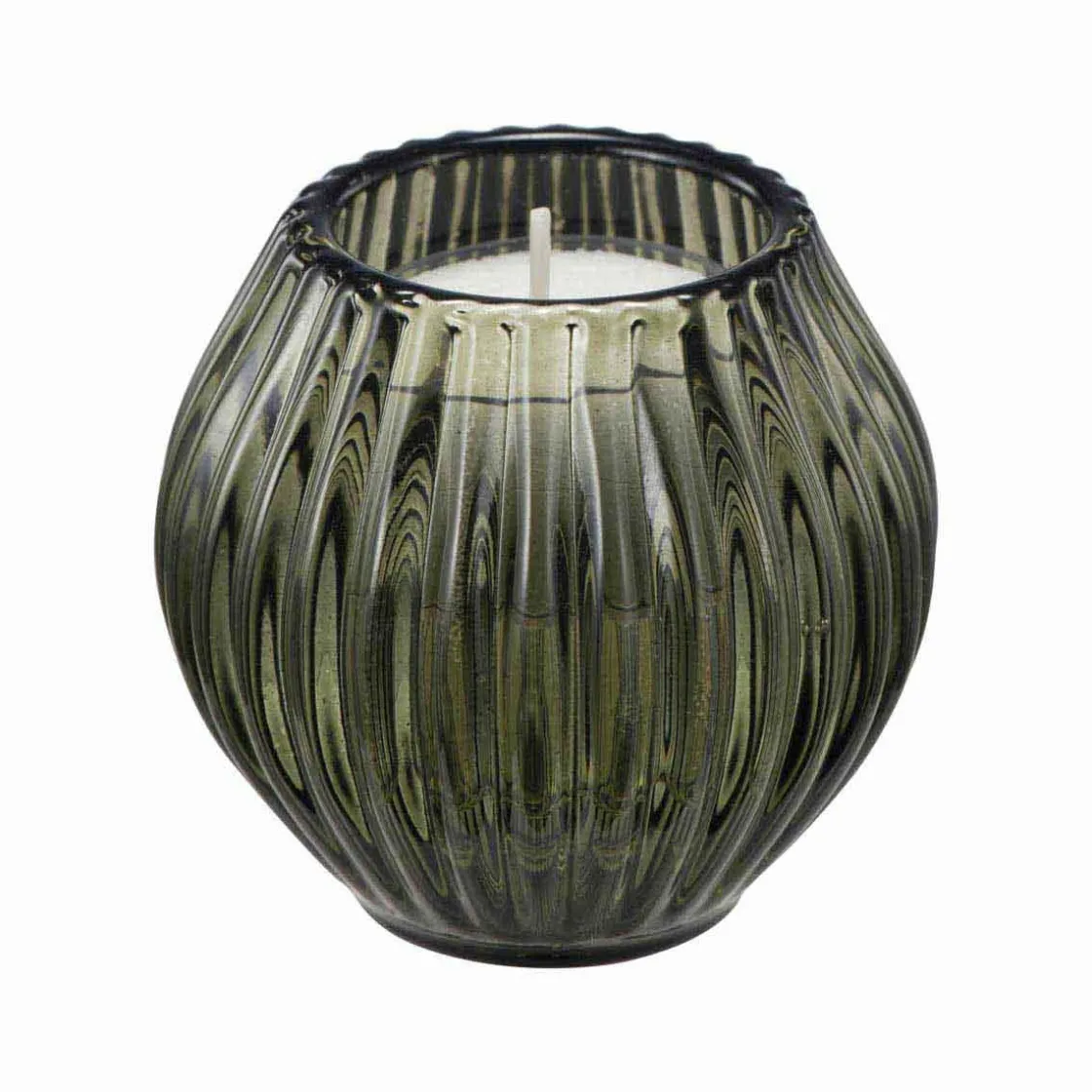 Kremmerhuset Lysestake Kombi Rille 7 cm grønn| Lysestaker