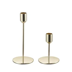 Kremmerhuset Lysestake Prato 10,5cm Gull| Lysestaker