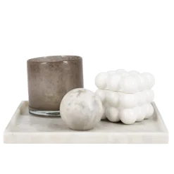 Kremmerhuset Lysfat Marmor beige 25x25cm| Lysfat