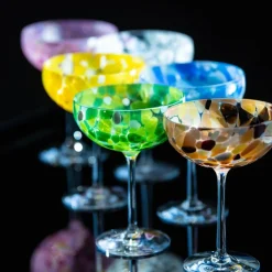 Kremmerhuset Magnor - Swirl Champagneglass, blå| Glass