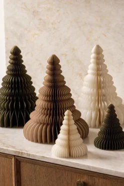 Kremmerhuset Papirtre 15cm creme| Julepynt