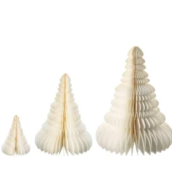 Kremmerhuset Papirtre H40cm creme| Julepynt
