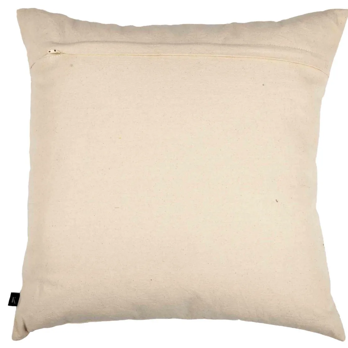 Kremmerhuset Putetrekk Gren brodert 48x48cm offwhite| Putetrekk