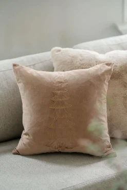 Kremmerhuset Putetrekk juletre beige| Putetrekk|Juletekstil