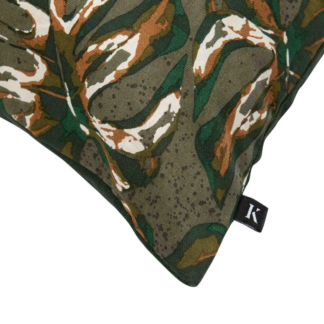 Kremmerhuset Putetrekk monstera print 48x48cm| Putetrekk