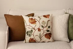 Kremmerhuset Putetrekk Poppy broderi 48x48cm| Putetrekk