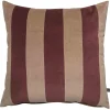Kremmerhuset Putetrekk velur striper 48x48 cm, burgunder| Putetrekk