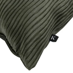 Kremmerhuset Putetrekk Waves 48x48 cm mørk grønn| Putetrekk