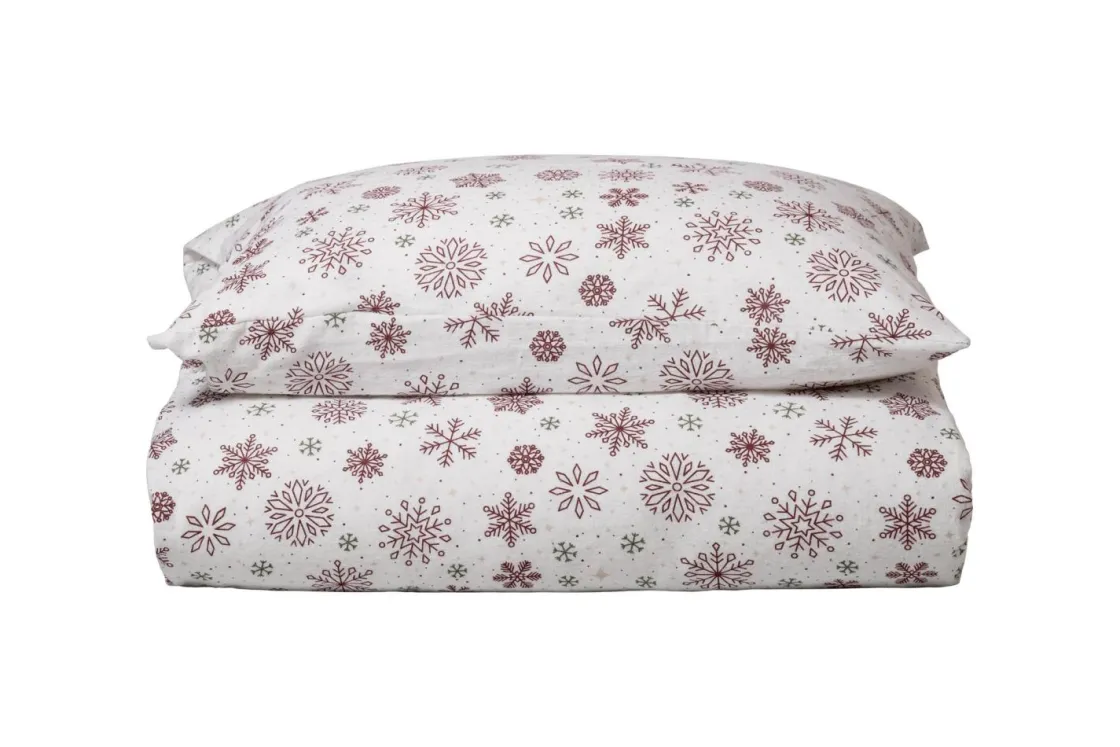 Kremmerhuset Sengesett Flanell Stars 140x200cm| Juletekstil